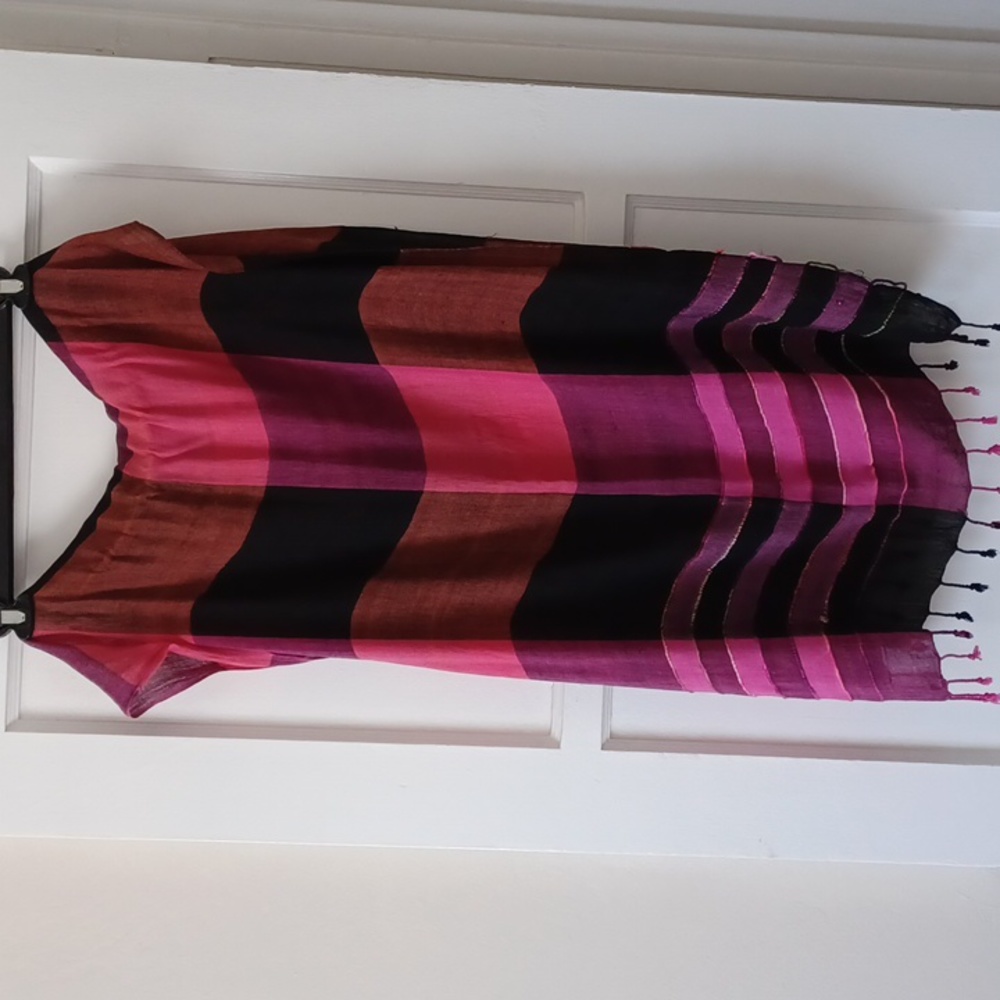 Pink Black Scarf All Size